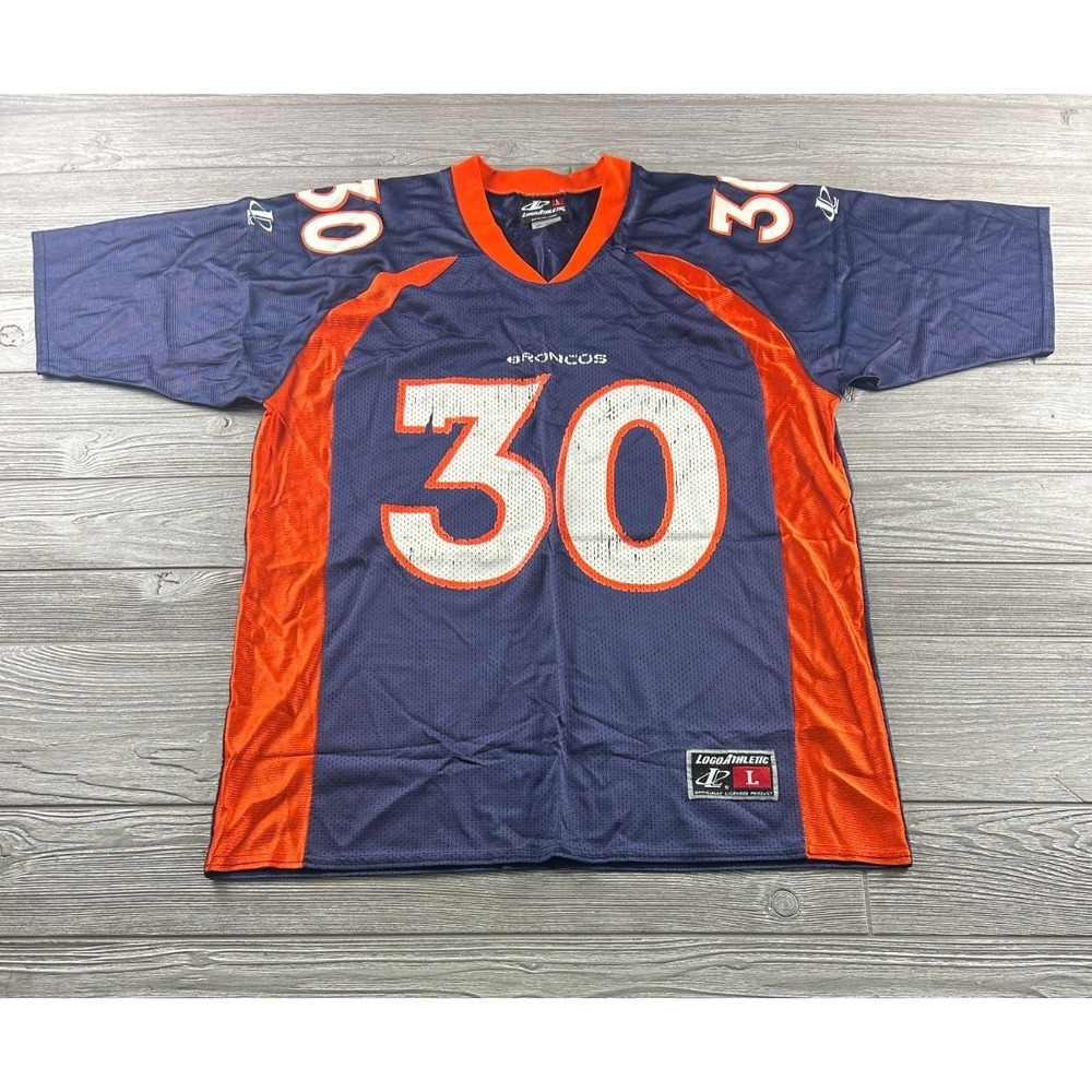 Jersey L #30 Terrell Davis Logo Athletic LA Vintage NFL Denver Broncos Vintage